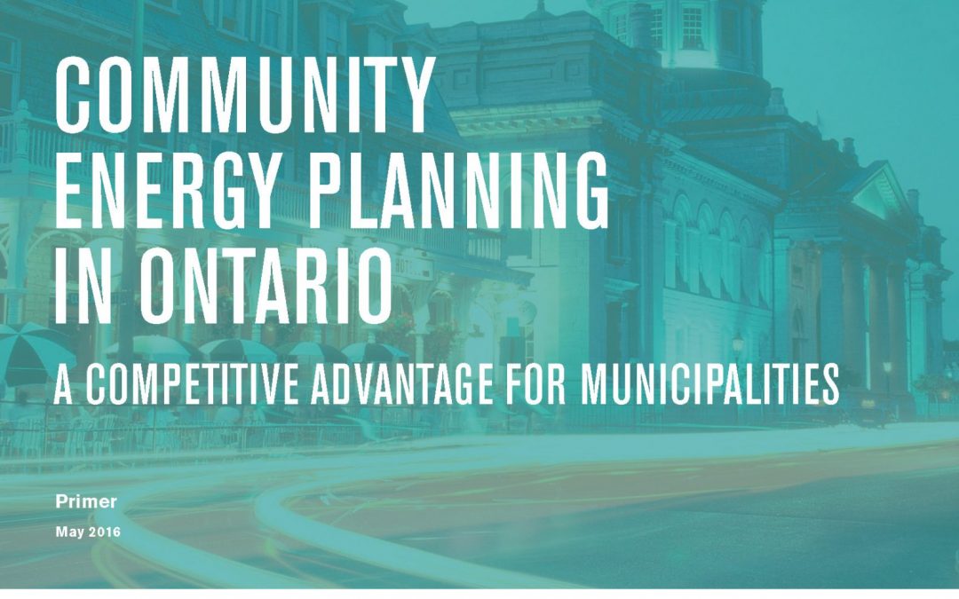 Community Energy Planning in Ontario