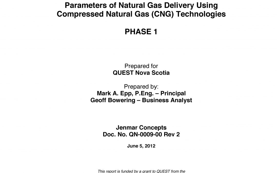 Feasibility Study: Compressed Natural Gas in NS (Phase 1)