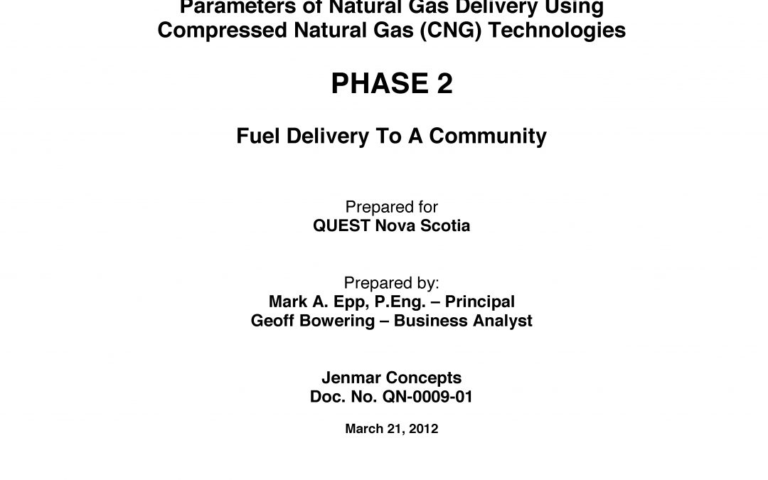 Feasibility Study: Compressed Natural Gas in NS (Phase 2)