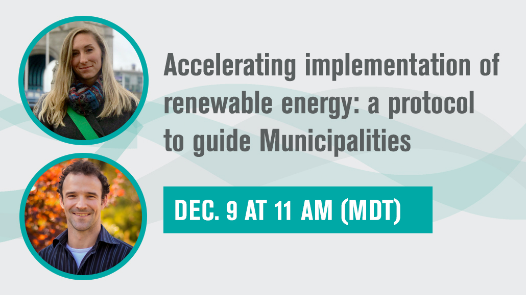 Part 4. Accelerating implementation of renewable energy: a protocol to guide Municipalities