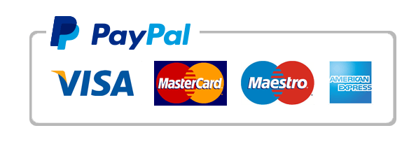 Accepted credit cards through PayPal