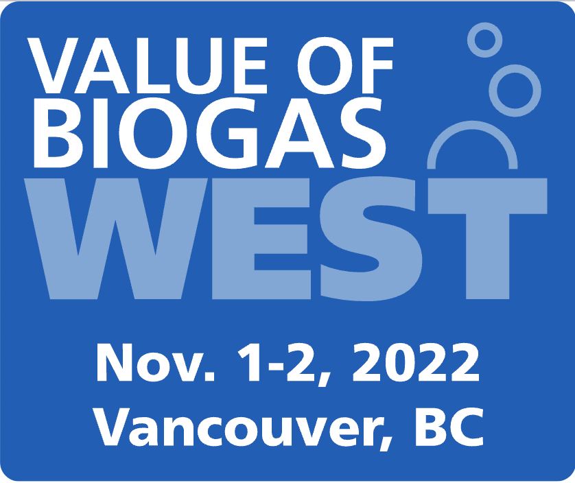 Value of Biogas West, Nov 1-2, 2022, Vancouver, BC