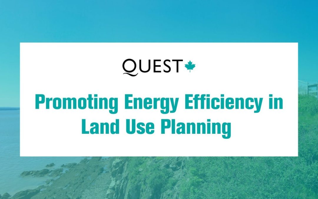 Promoting Energy Efficiency in Land Use Planning Training